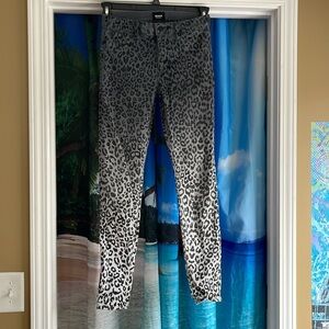 Hudson animal print fade jeans 27
